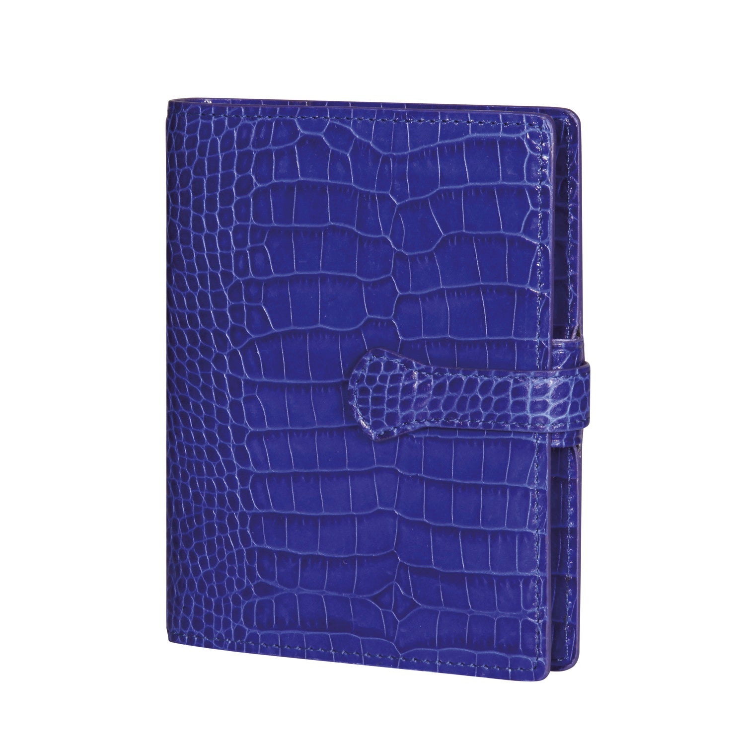 Organiseur Mignon AK13 Croco Savannah - 13.9 x 11 cm - 1 semaine sur 2 pages - Bleu -