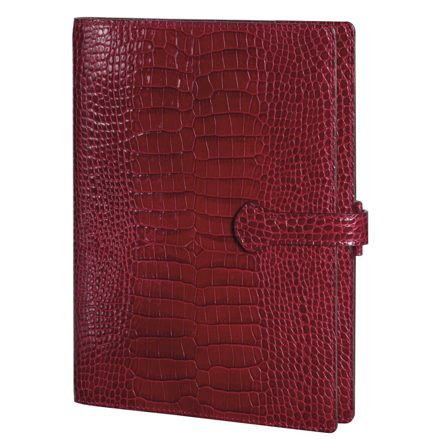 Organiseur Mignon AK22 Croco Savannah - 23 x 17.3 cm - 1 semaine sur 2 pages - Rouge -
