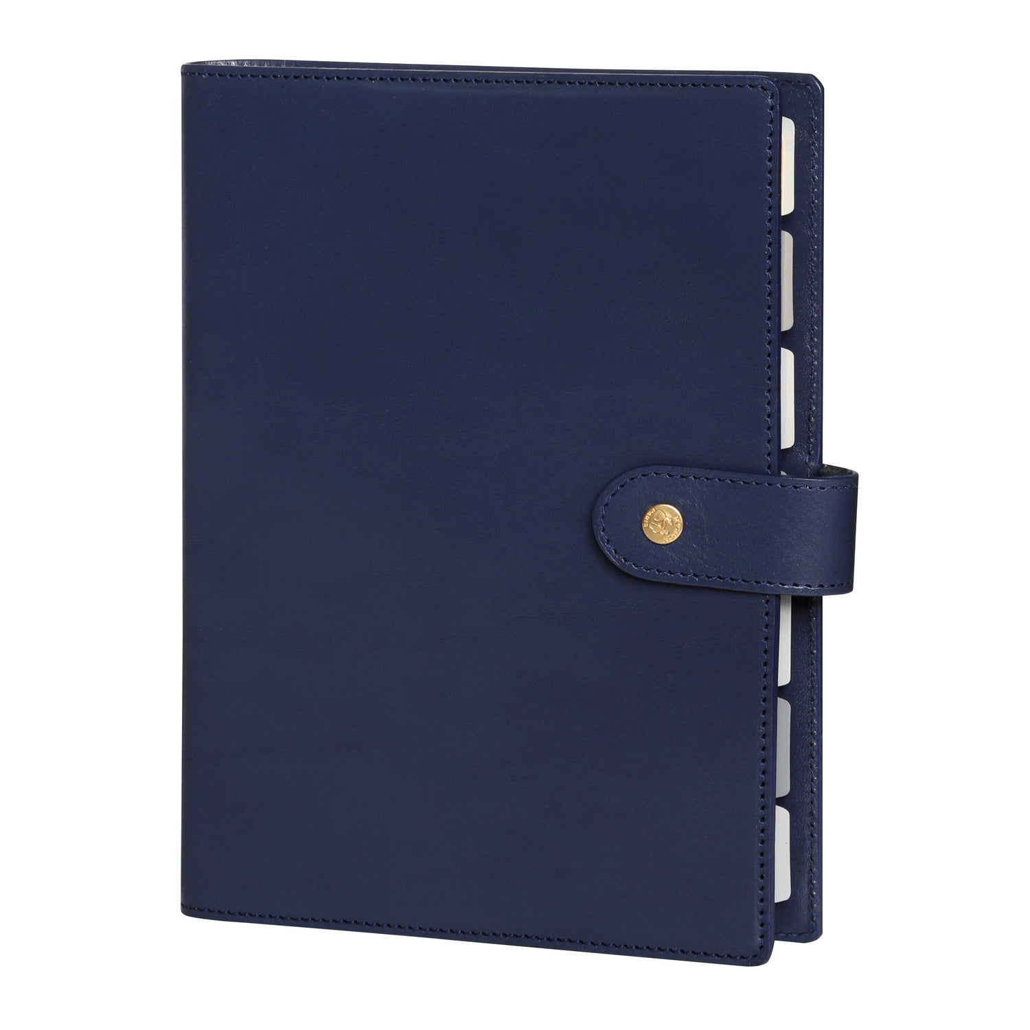 Organiseur Mignon AK22 Veau Boboli - 21 x 17.3 cm - 1 semaine sur 2 pages - Bleu marine -