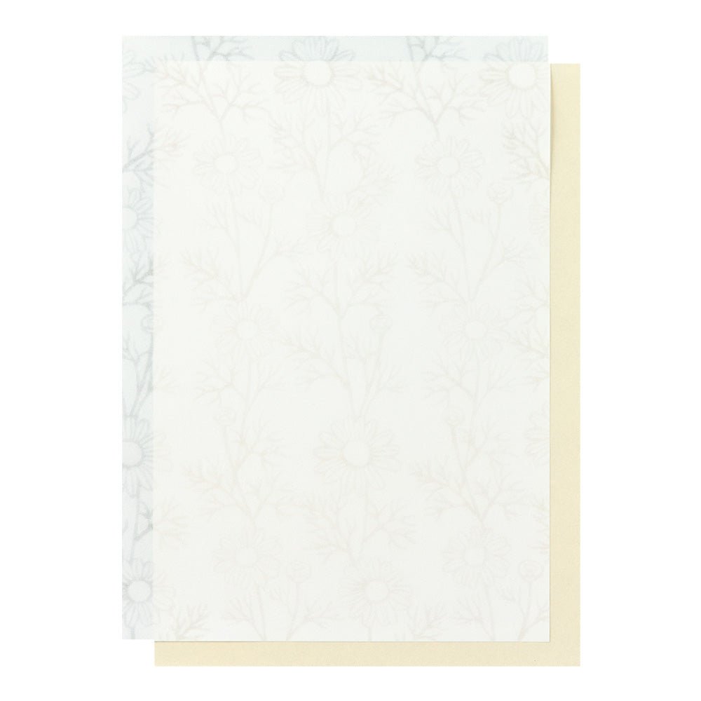 Papier à lettres washi MIDORI Feuille Verte - 25 x 7.7 cm - Illustré - 4902805204859