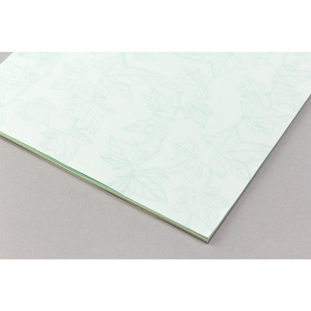 Papier à lettres washi MIDORI Feuille Verte - 25 x 7.7 cm - Illustré - 4902805204859