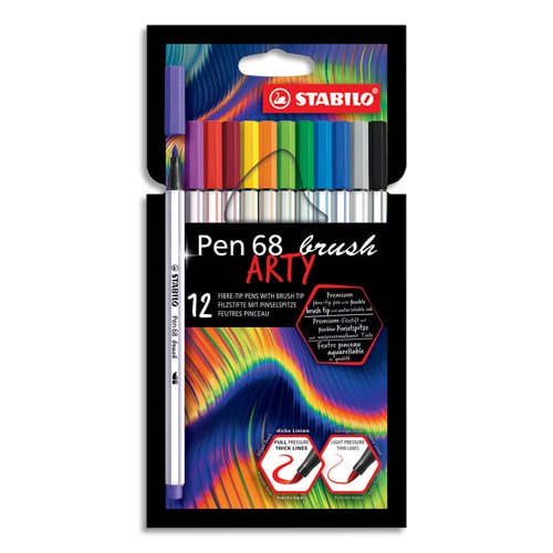 Pen 68 Brush - Pochette 12 Feutres de Dessin - 4006381566926
