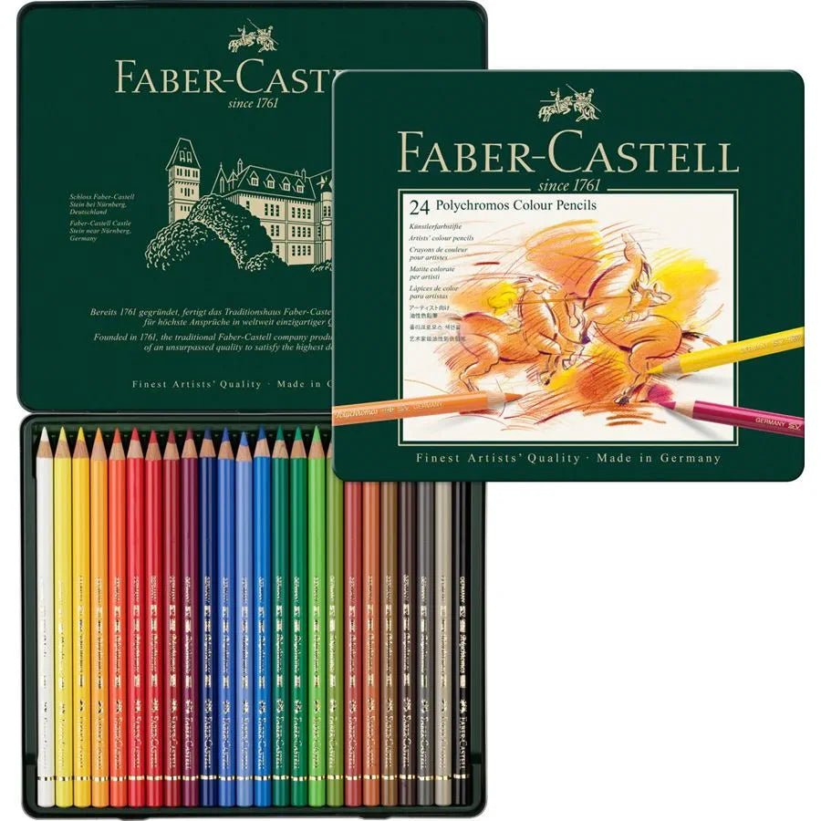 CRAYONS COULEURS BLACK EDITION BOITE METALLIQUE X 36 FABER CASTELL