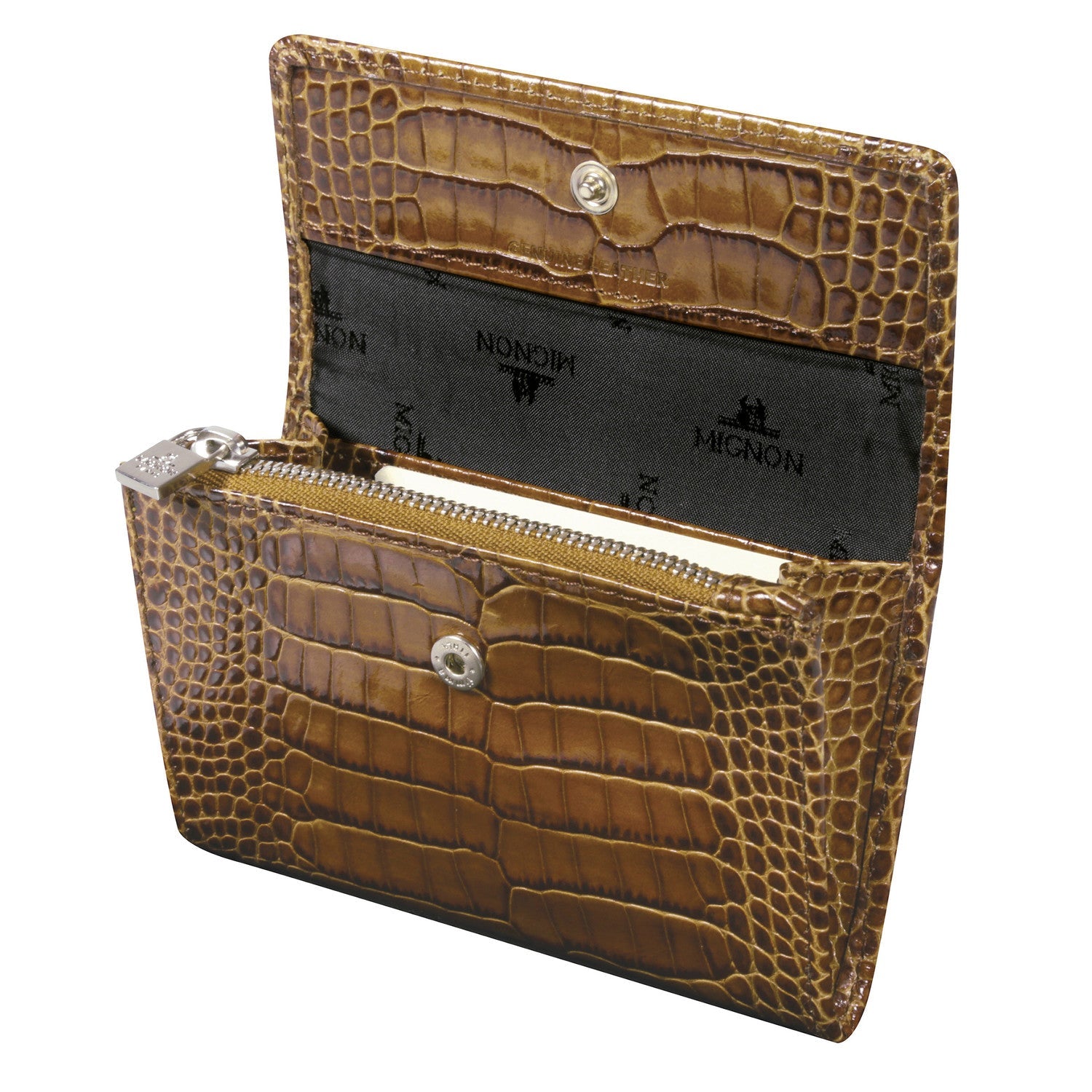 Porte-monnaie Mignon Croco Savannah - Vison - -