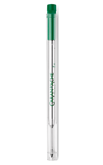 Recharge Goliath CARAN D'ACHE stylo bille - Fine (F) - Vert - -
