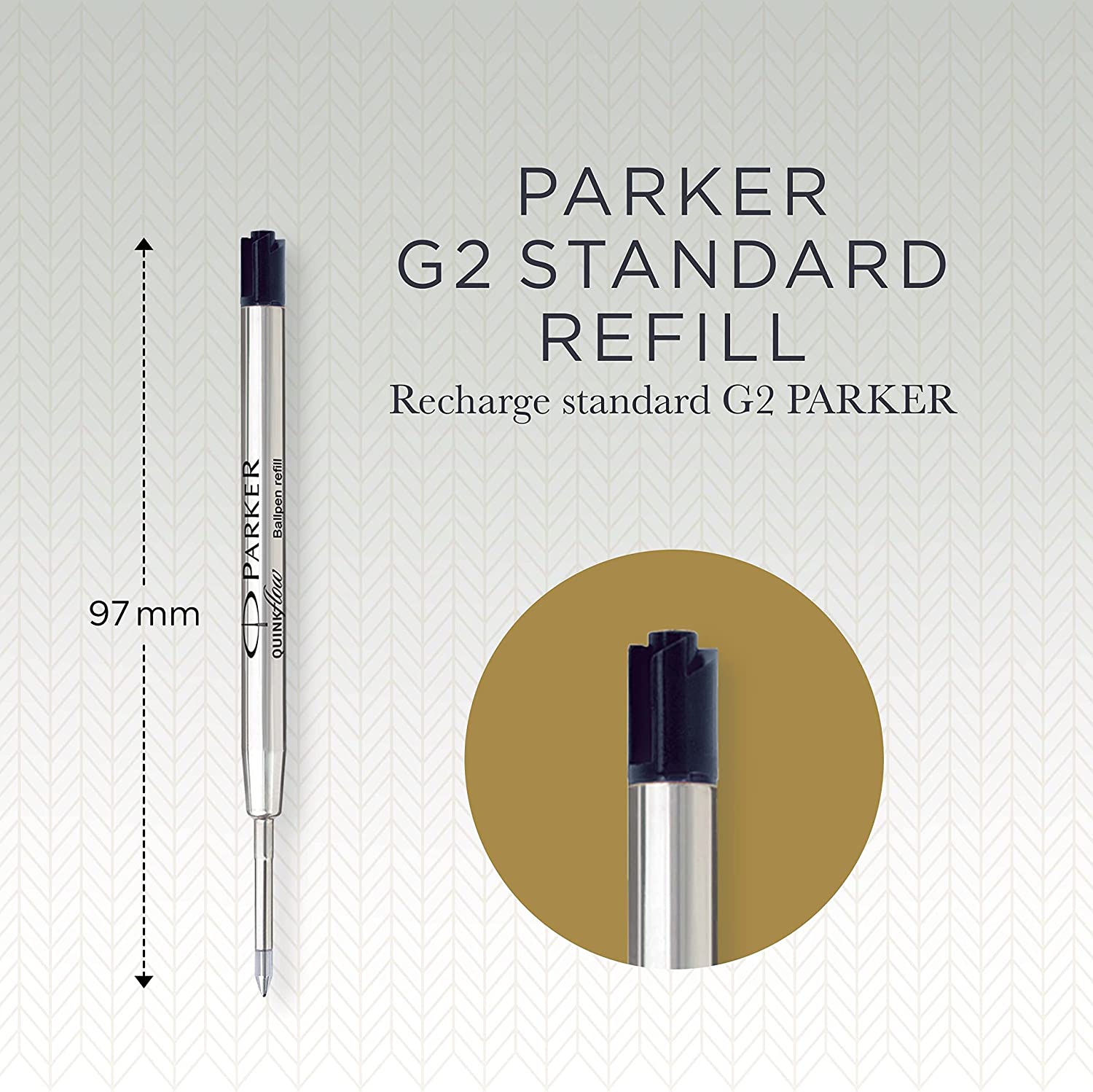 Recharge stylo bille type PARKER bleue