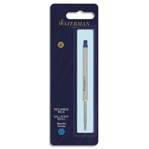 Recharge WATERMAN stylo bille - Fine (F) - Bleu - 3501179640167