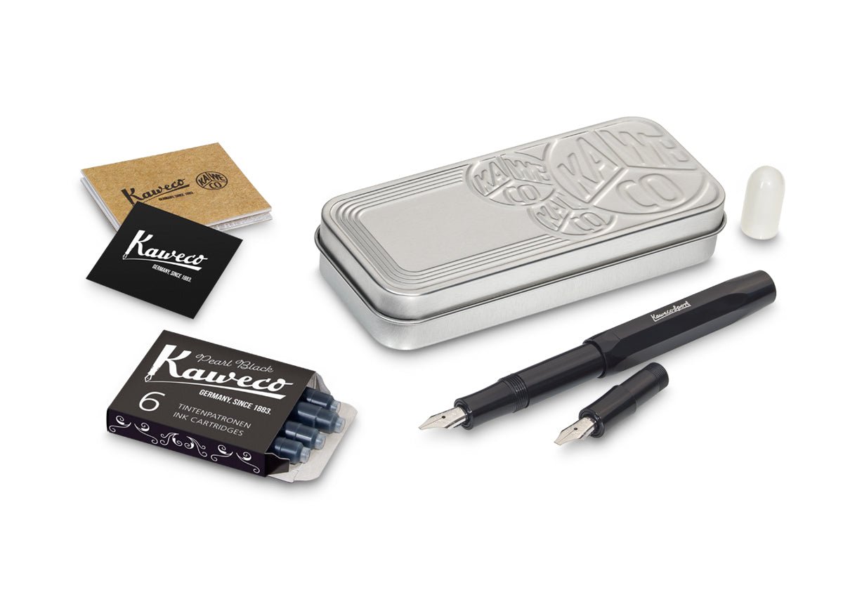 Set de calligraphie "S" KAWECO Sport - 1.5/2.3 - Black - 4250278609528