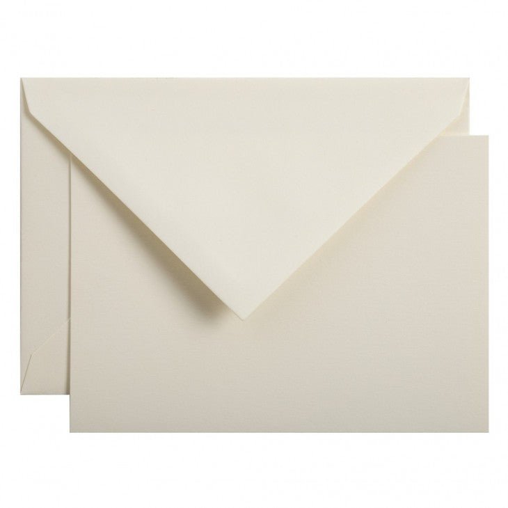 Set de correspondance Authentique Vélin Pur Coton format C6 - Visite - 350 g/m² - Crème - 3140290293007