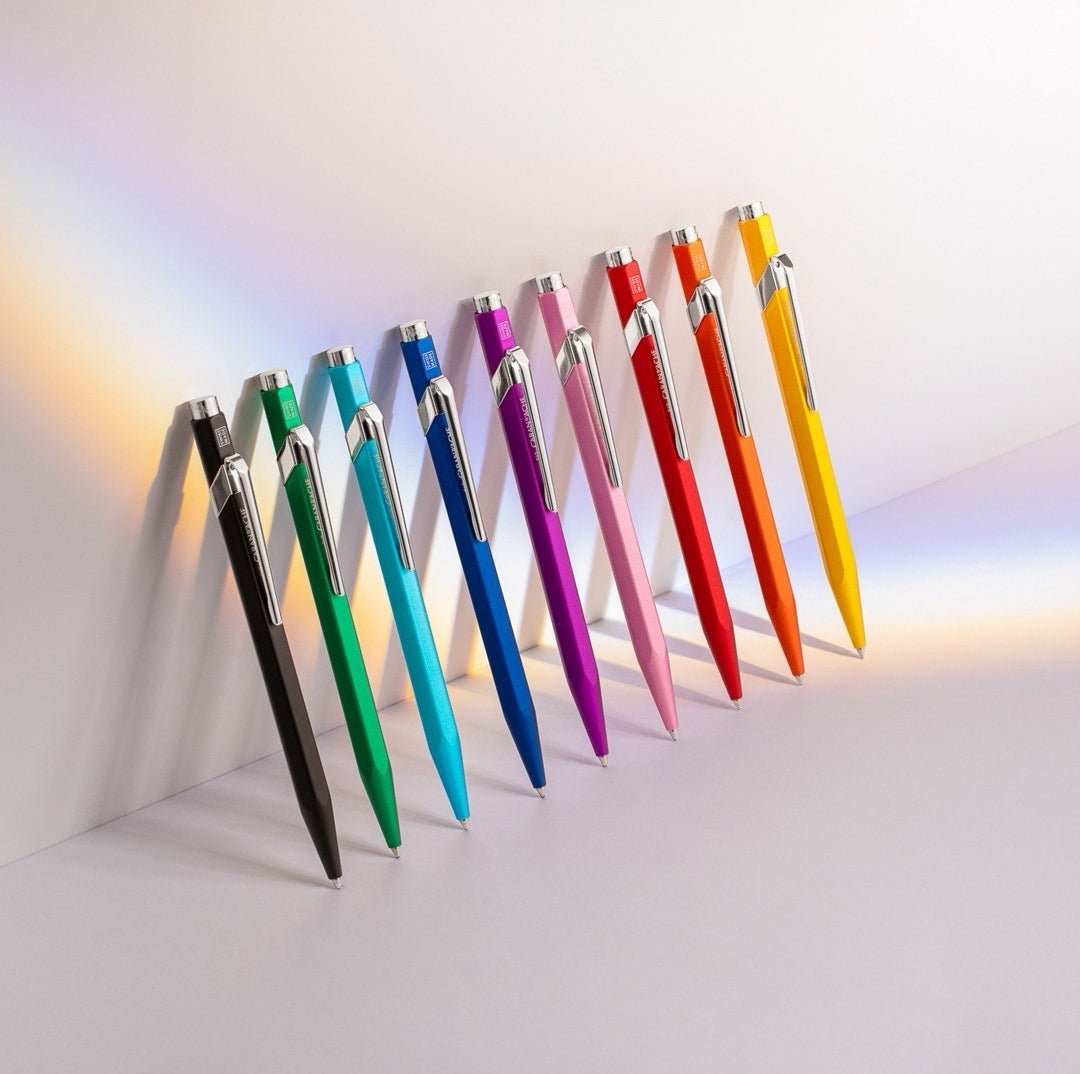 Stylo bille CARAN D'ACHE 849 Colormat-X - Medium (M) - Bleu - 7630002351829
