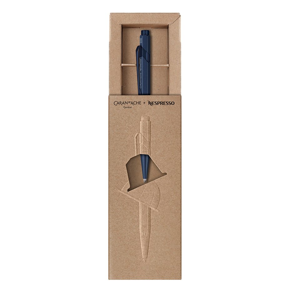 Stylo bille CARAN D'ACHE 849 Nespresso Édition Spéciale 6 - Medium (M) - Bleu nuit - 7630002353878