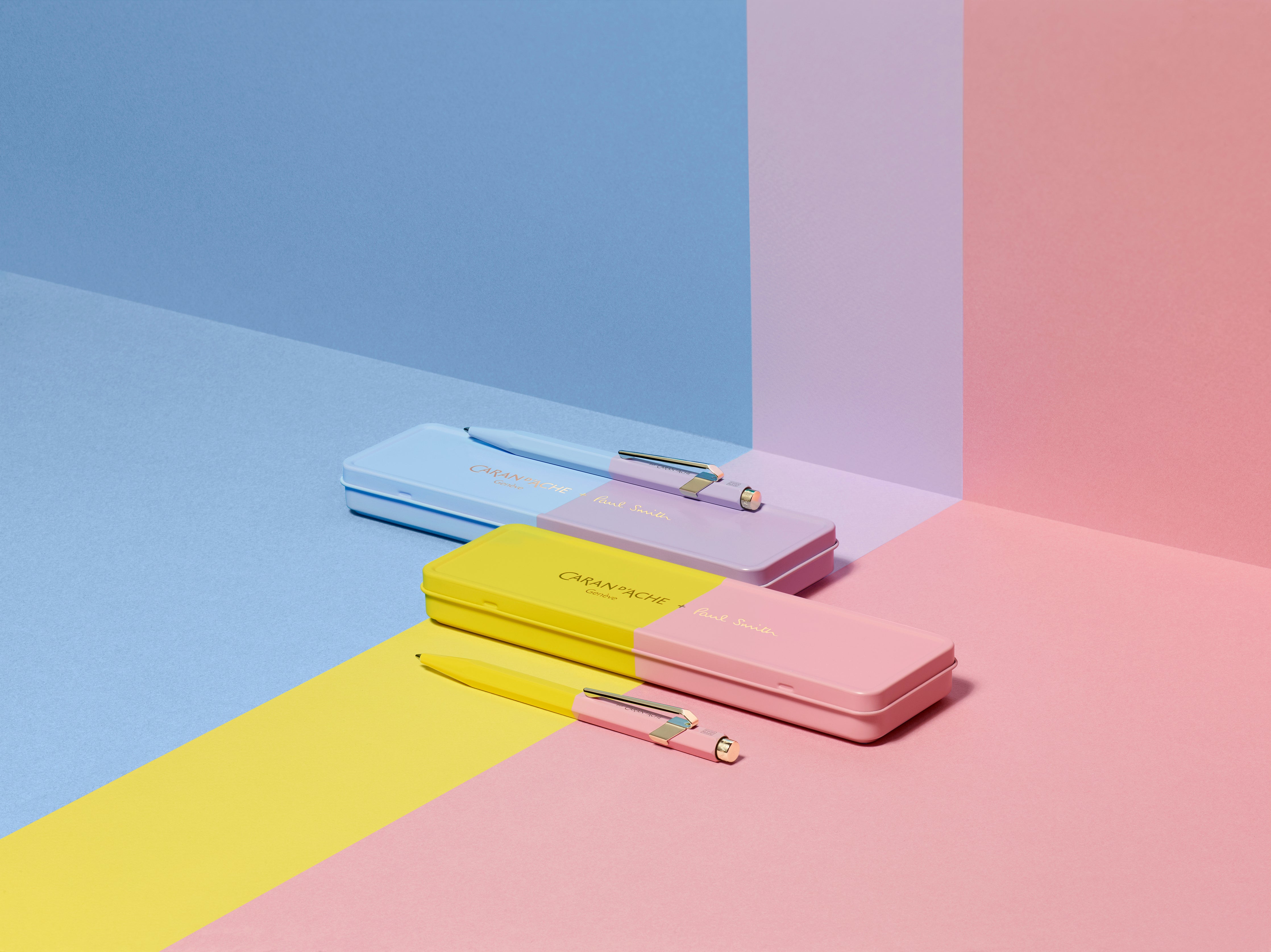 Stylo bille CARAN D'ACHE 849 Paul Smith Édition Spéciale 4 - Medium (M) - Cobalt Blue & Emerald Green - 7630002353168
