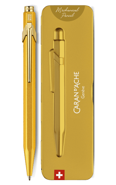 Stylo bille CARAN D'ACHE 849 PREMIUM Goldbar - Medium (M) - Or - 7630002316828