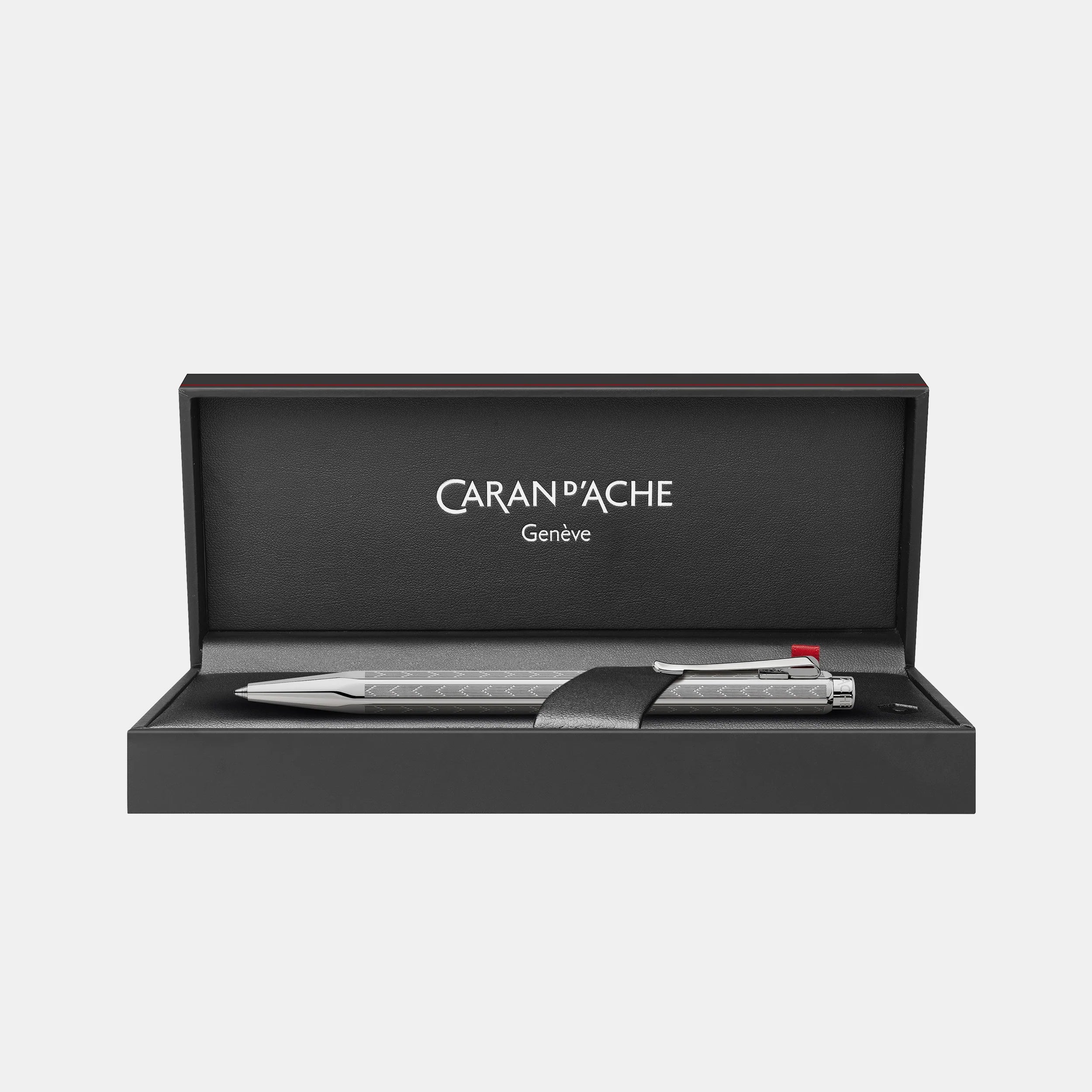 Stylo bille CARAN D'ACHE Ecridor Maille Milanaise - Medium (M) - Argenté - 7630002341264