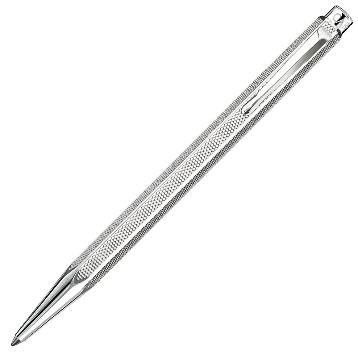 Stylo bille CARAN D'ACHE Ecridor Retro Platiné - Medium (M) - Argenté - -