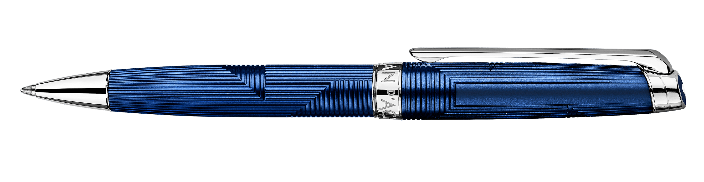 Stylo bille CARAN D'ACHE Léman Bleu Marin - Medium (M) - Bleu marin - -
