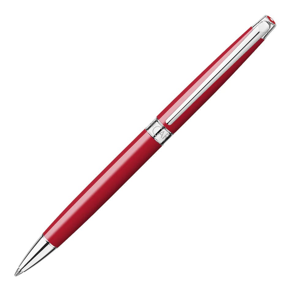 Stylo bille CARAN D'ACHE Léman Slim Rouge Écarlate - Medium (M) - Rouge écarlate - -