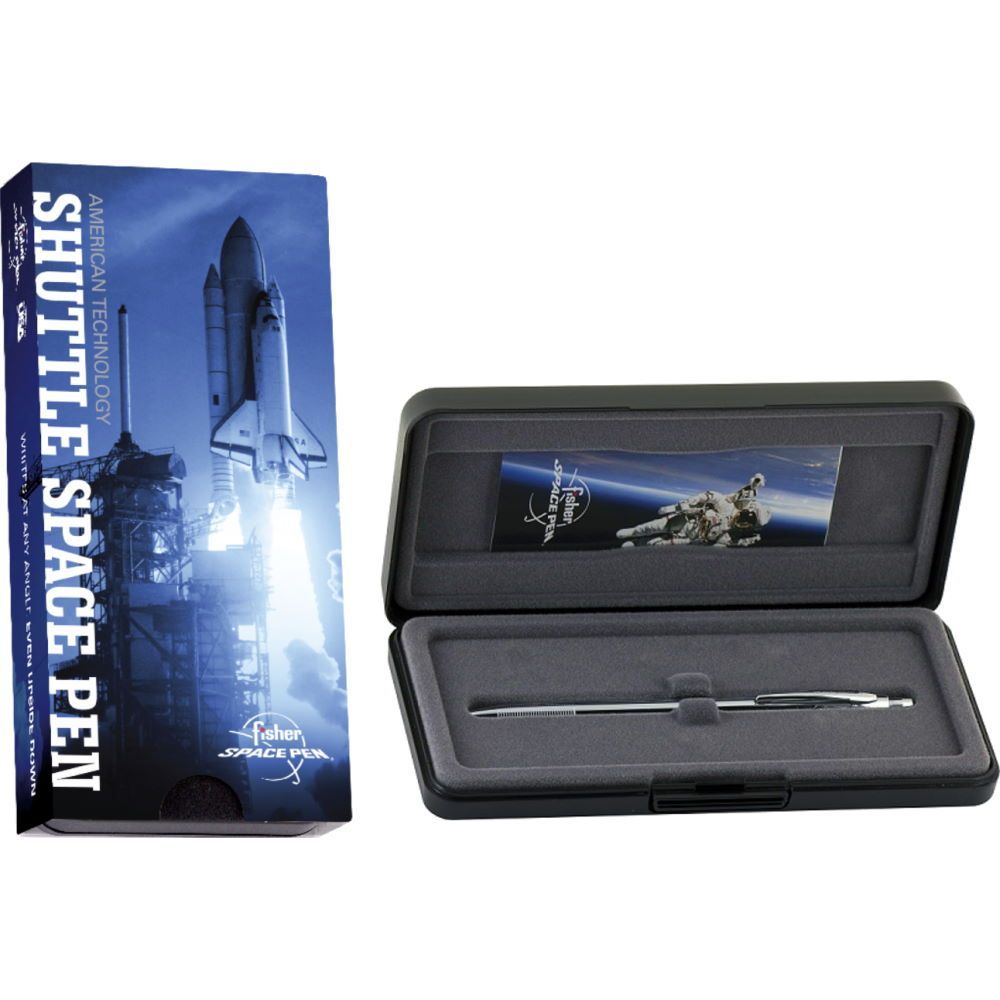 Stylo bille FISHER SPACE Shuttle - Medium (M) - Chromé - 0747609831146