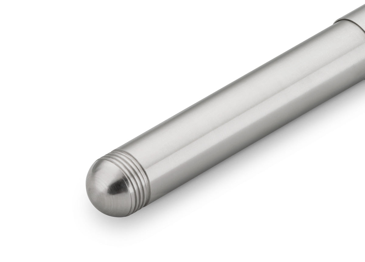 Stylo bille KAWECO Liliput avec capuchon - Medium (M) - Acier - 4250278616601