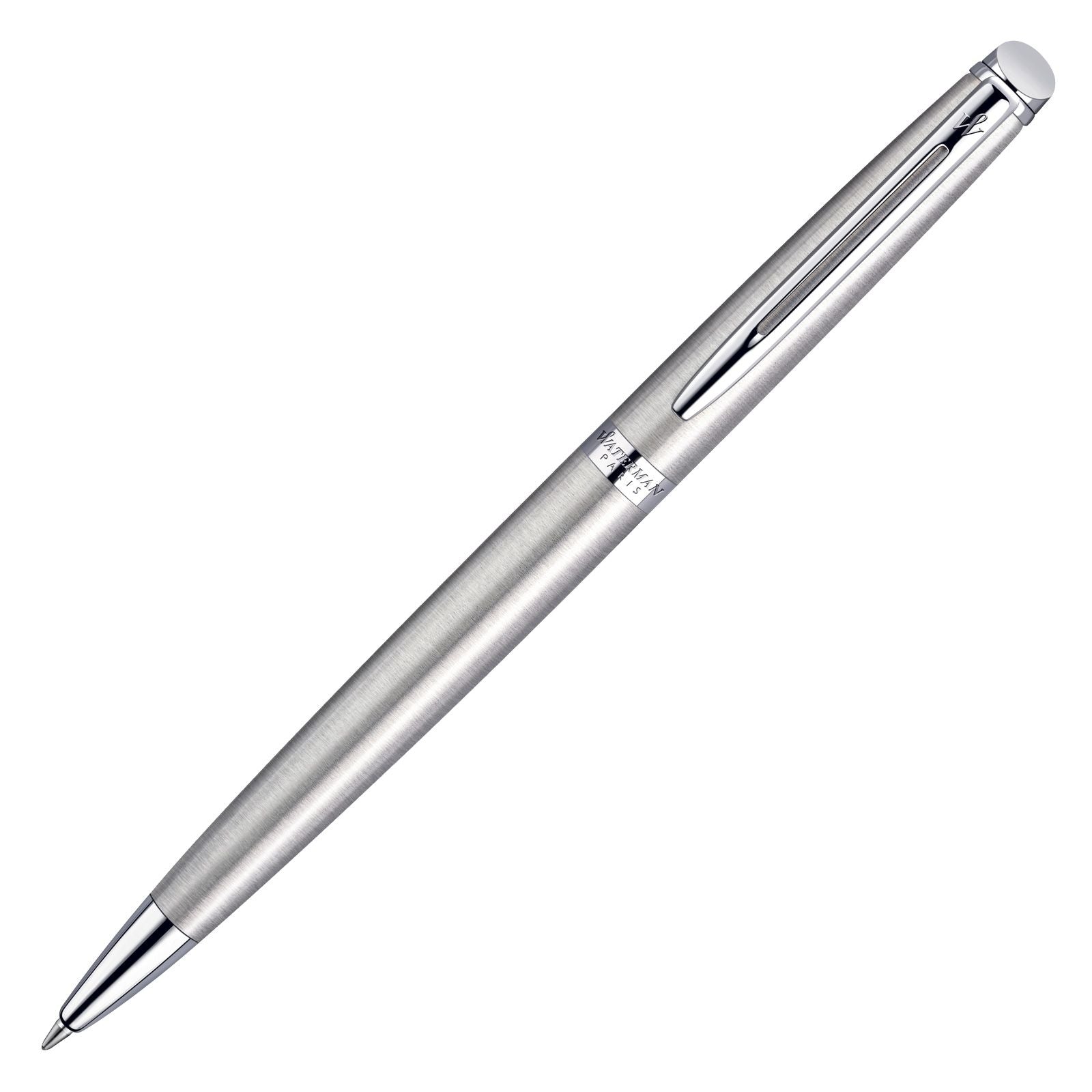 Stylo bille WATERMAN Hémisphère - Medium (M) - Acier Métallisé CT - -