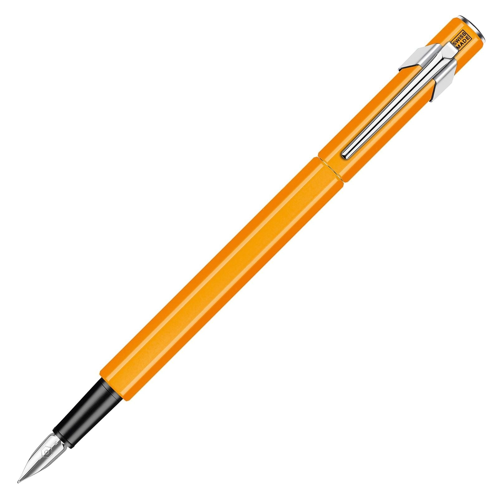 Stylo plume CARAN D'ACHE 849 - Medium (M) - Vernis Orange Fluo - 7630002336376