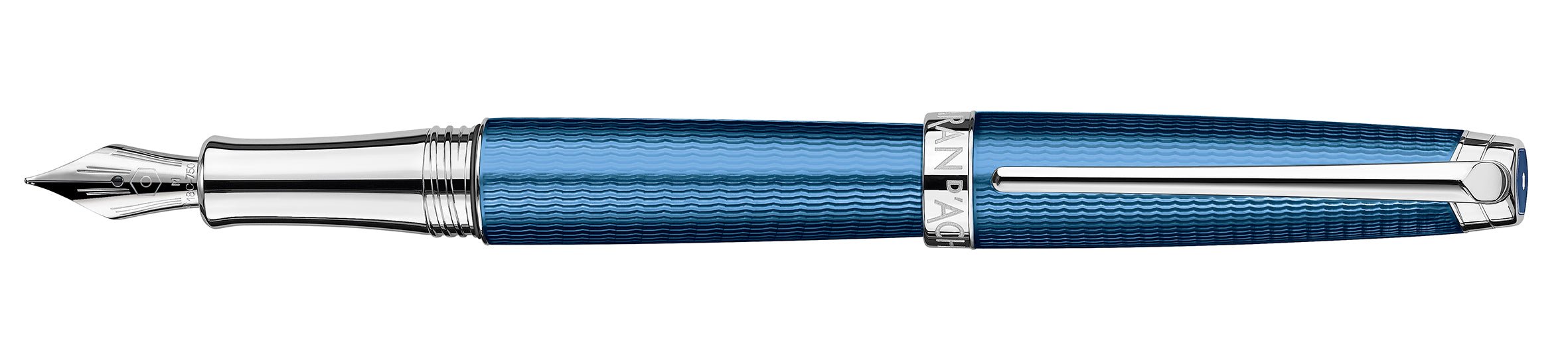 Stylo plume CARAN D'ACHE Léman Grand Bleu - Fine (F) - Grand bleu - -