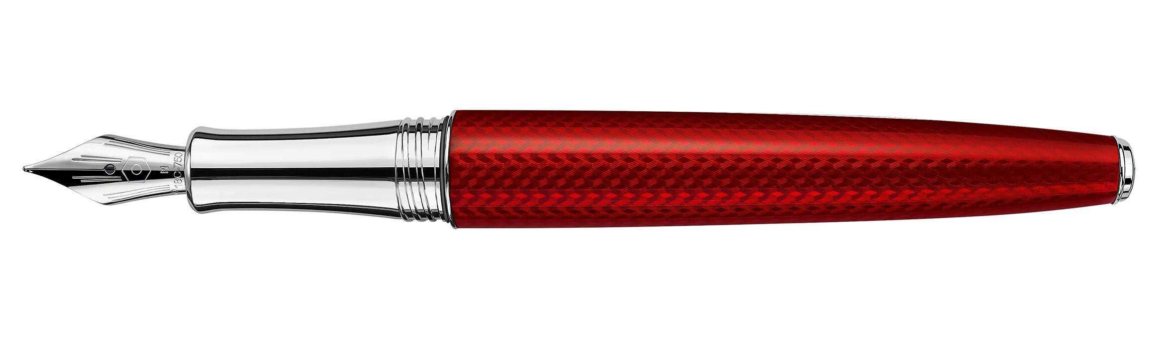 Stylo plume CARAN D'ACHE Léman Rouge Carmin - Fine (F) - Rouge carmin - -