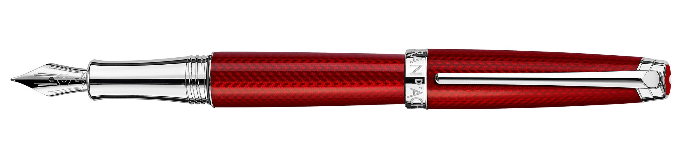 Stylo plume CARAN D'ACHE Léman Rouge Carmin - Fine (F) - Rouge carmin - -