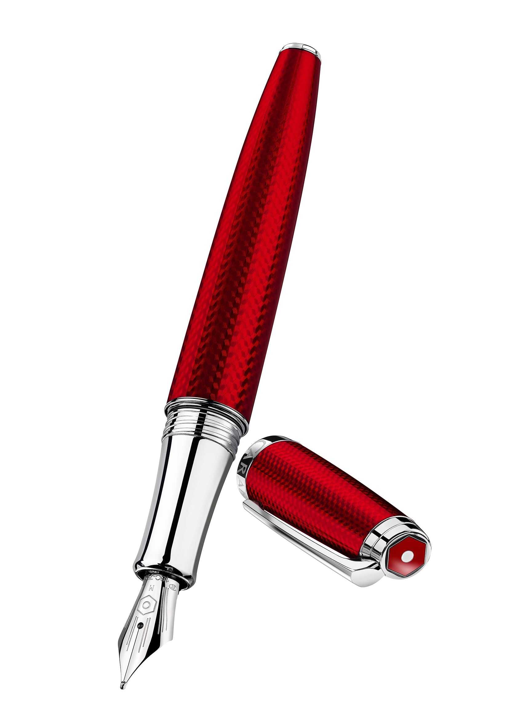 Stylo plume CARAN D'ACHE Léman Rouge Carmin - Fine (F) - Rouge carmin - -
