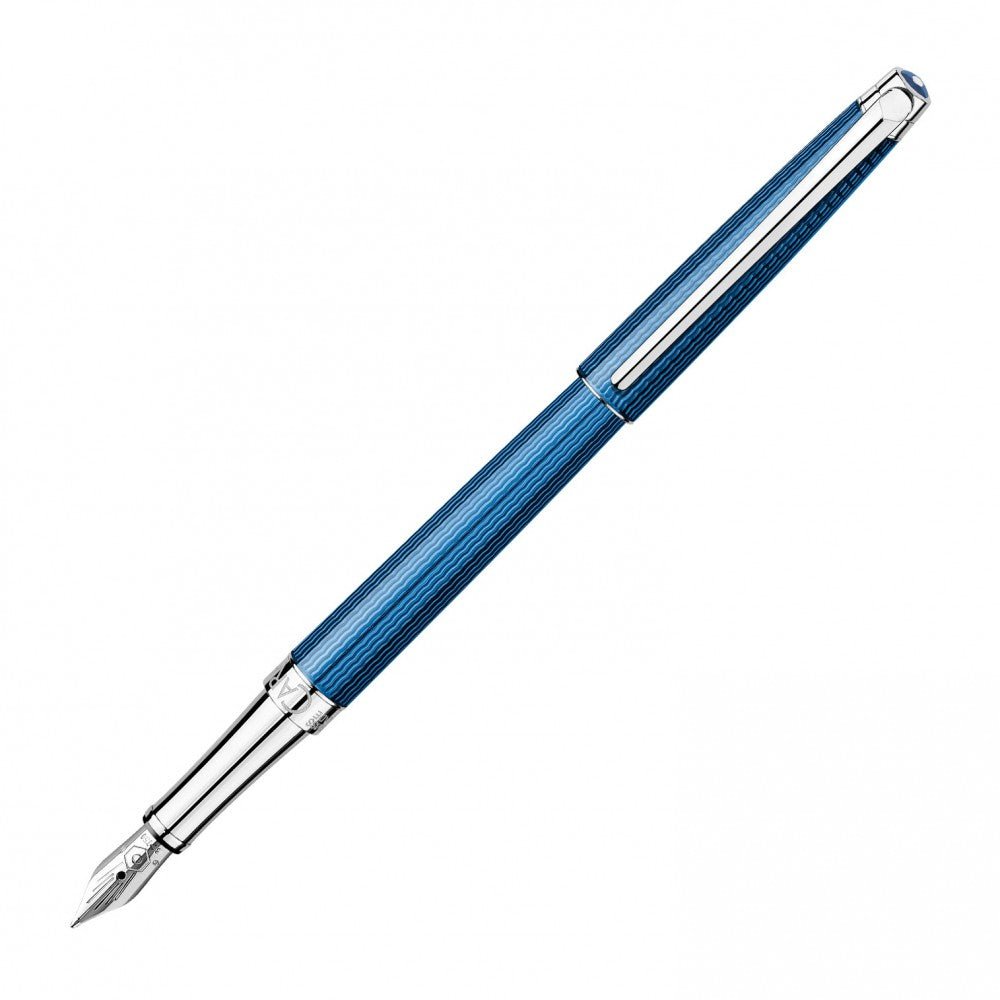 Stylo plume CARAN D'ACHE Léman Slim Grand Bleu - Extra-fine (EF) - Grand Bleu - -