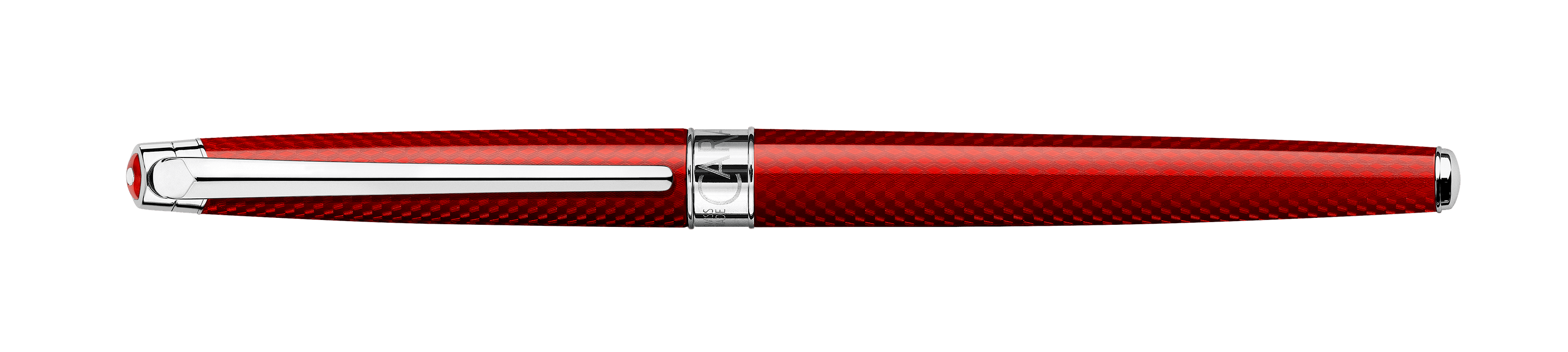 Stylo plume CARAN D'ACHE Léman Slim Rouge Carmin - Extra-fine (EF) - Rouge carmin - -