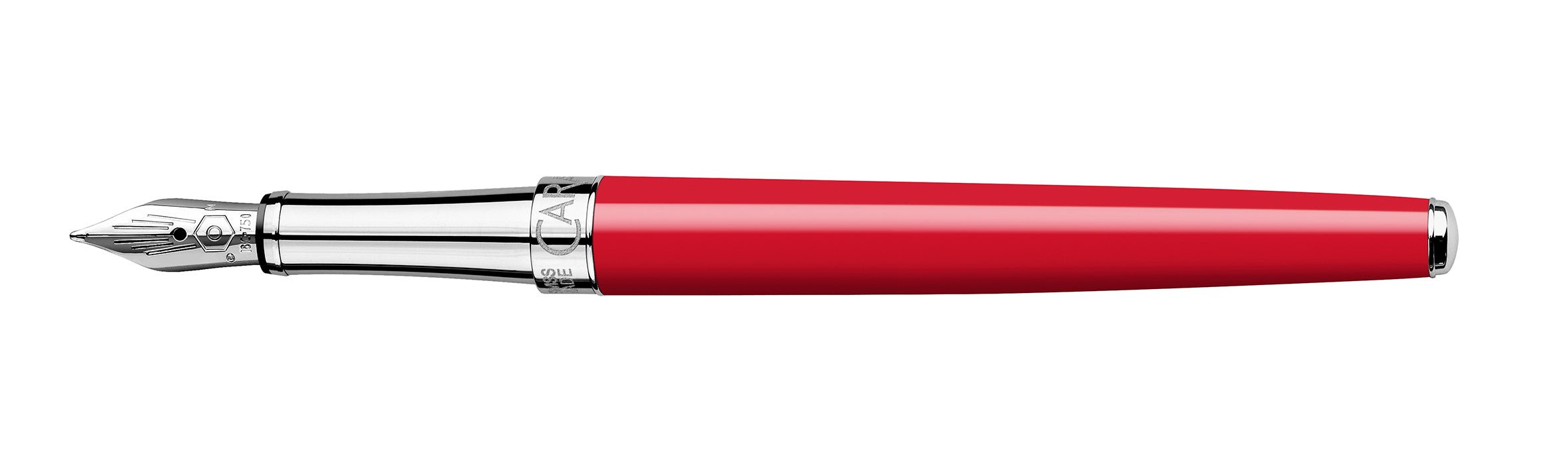 Stylo plume CARAN D'ACHE Léman Slim Rouge Écarlate - Fine (F) - Rouge écarlate - -