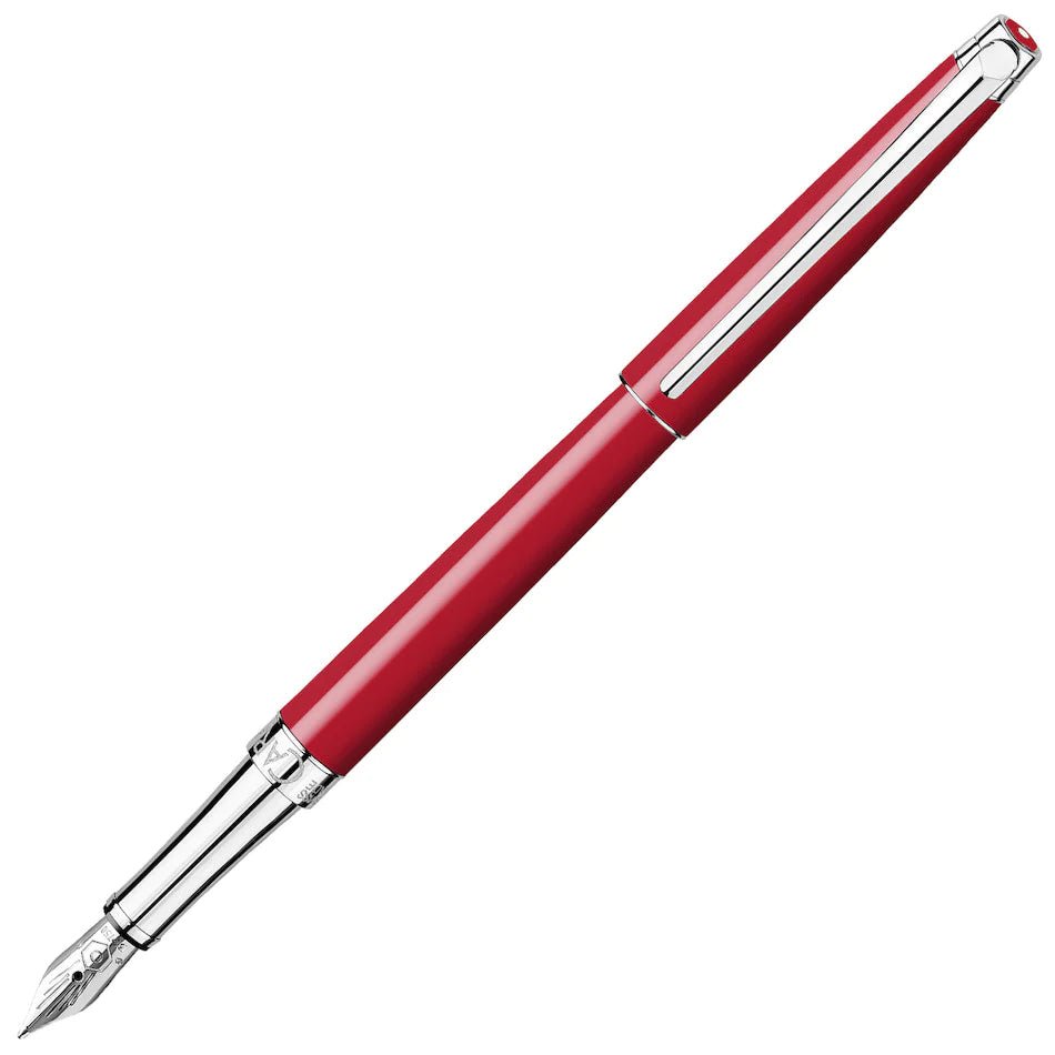 Stylo plume CARAN D'ACHE Léman Slim Rouge Écarlate - Fine (F) - Rouge écarlate - -