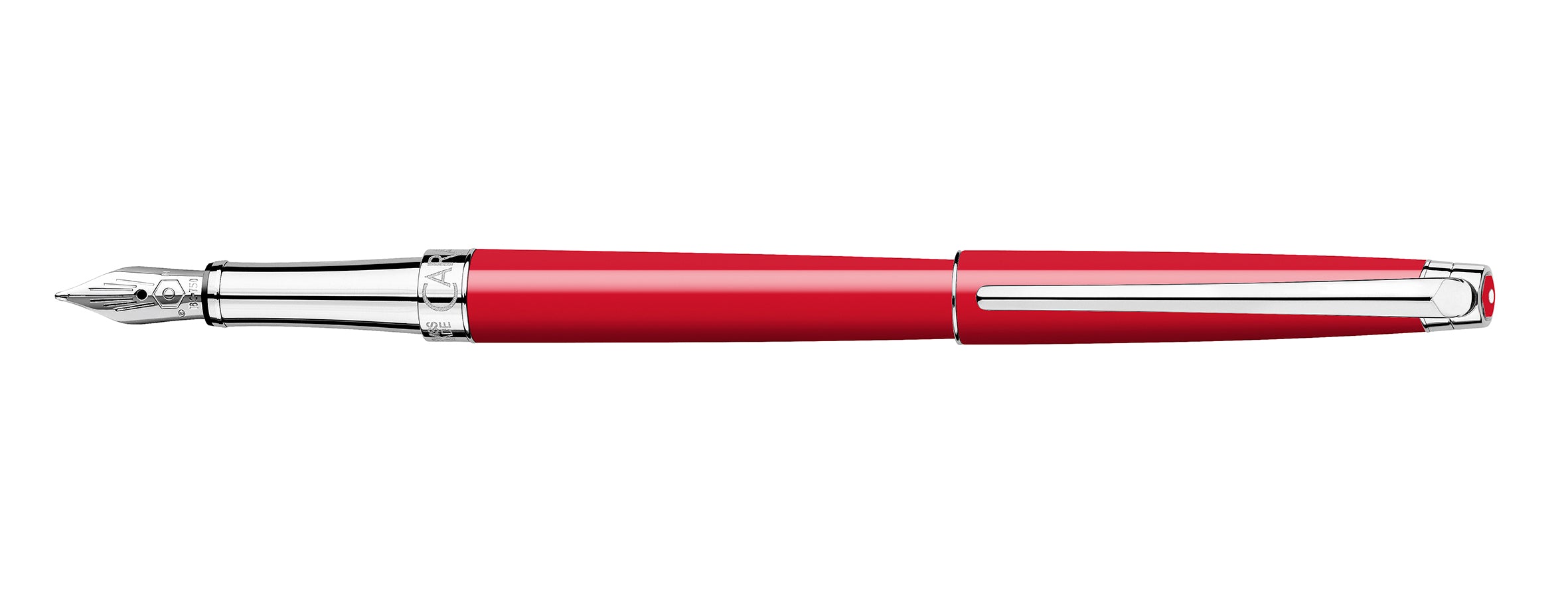 Stylo plume CARAN D'ACHE Léman Slim Rouge Écarlate - Fine (F) - Rouge écarlate - -