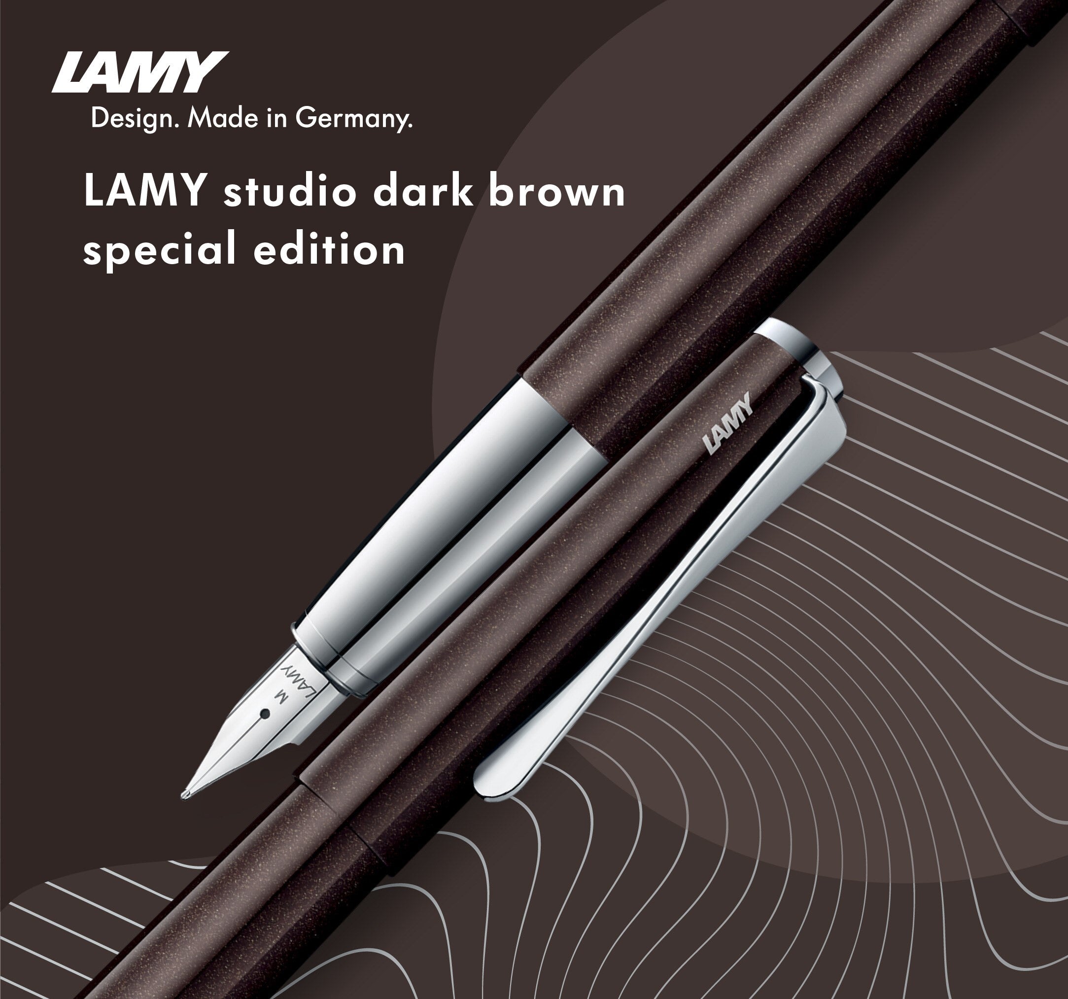 Stylo plume LAMY studio dark brown Édition Spéciale - Extra-fine (EF) - Dark brown - 4014519746584
