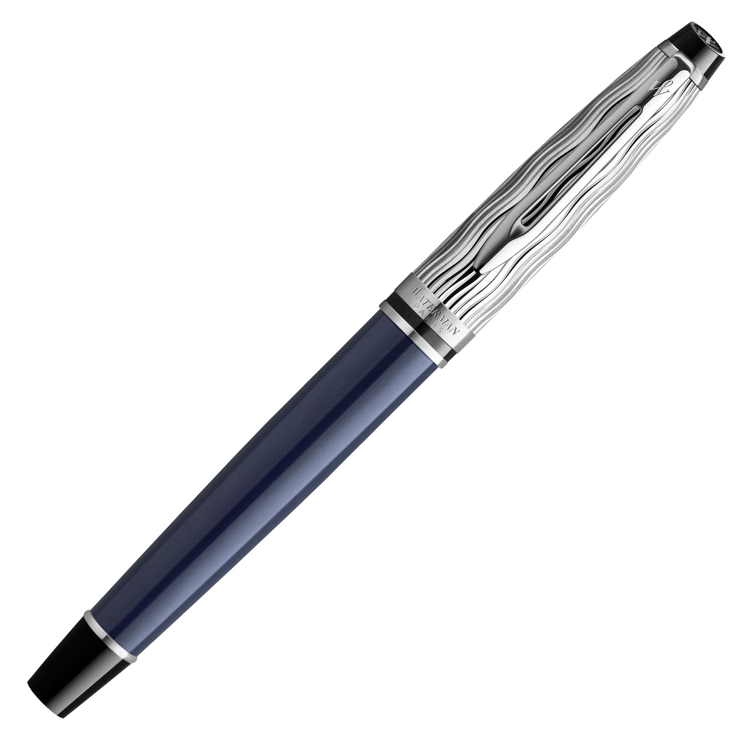 Stylo plume WATERMAN Expert l'Essence du Bleu - Fine (F) - Bleu - 3026981664267
