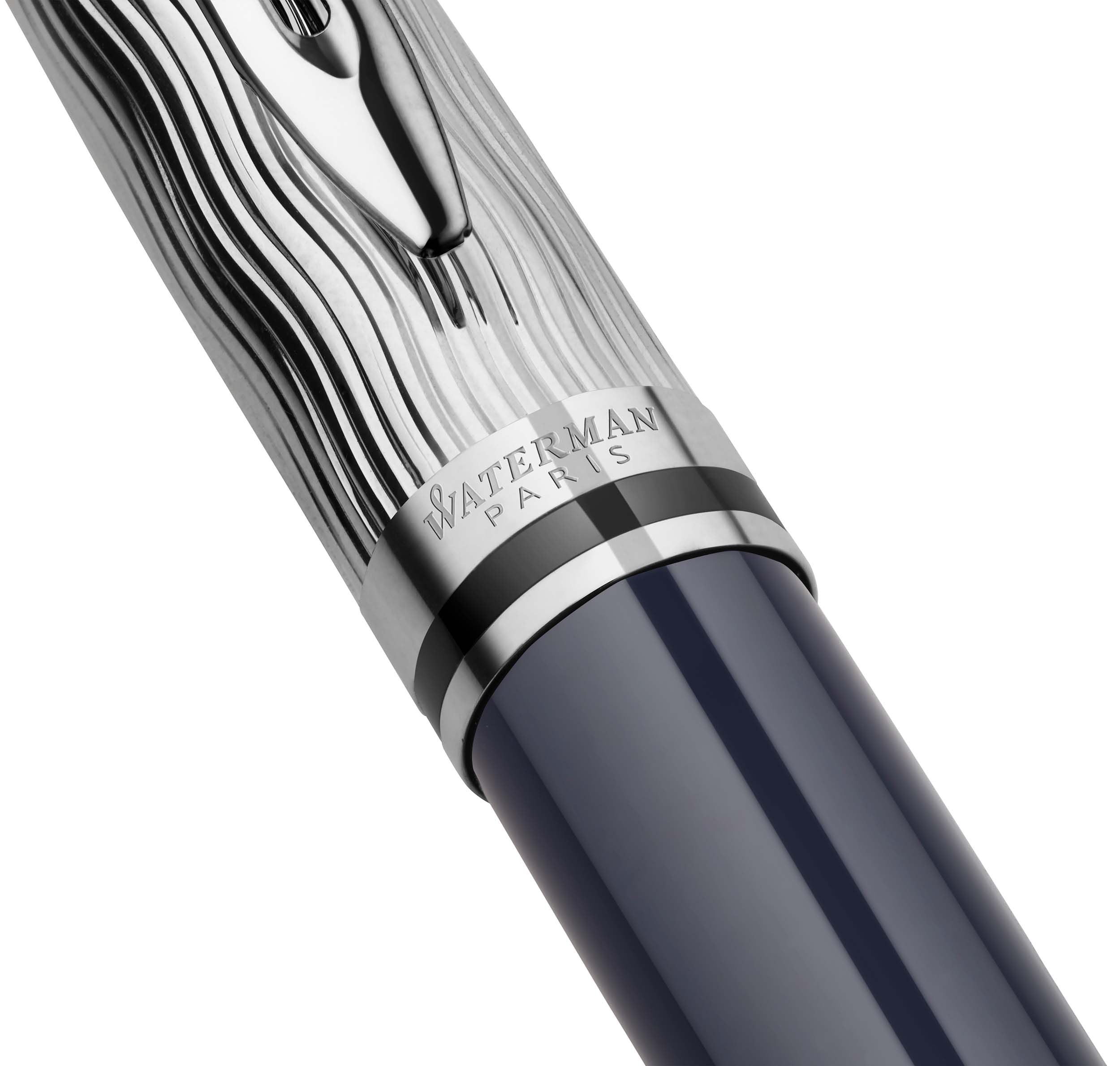 Stylo plume WATERMAN Expert l'Essence du Bleu - Fine (F) - Bleu - 3026981664267