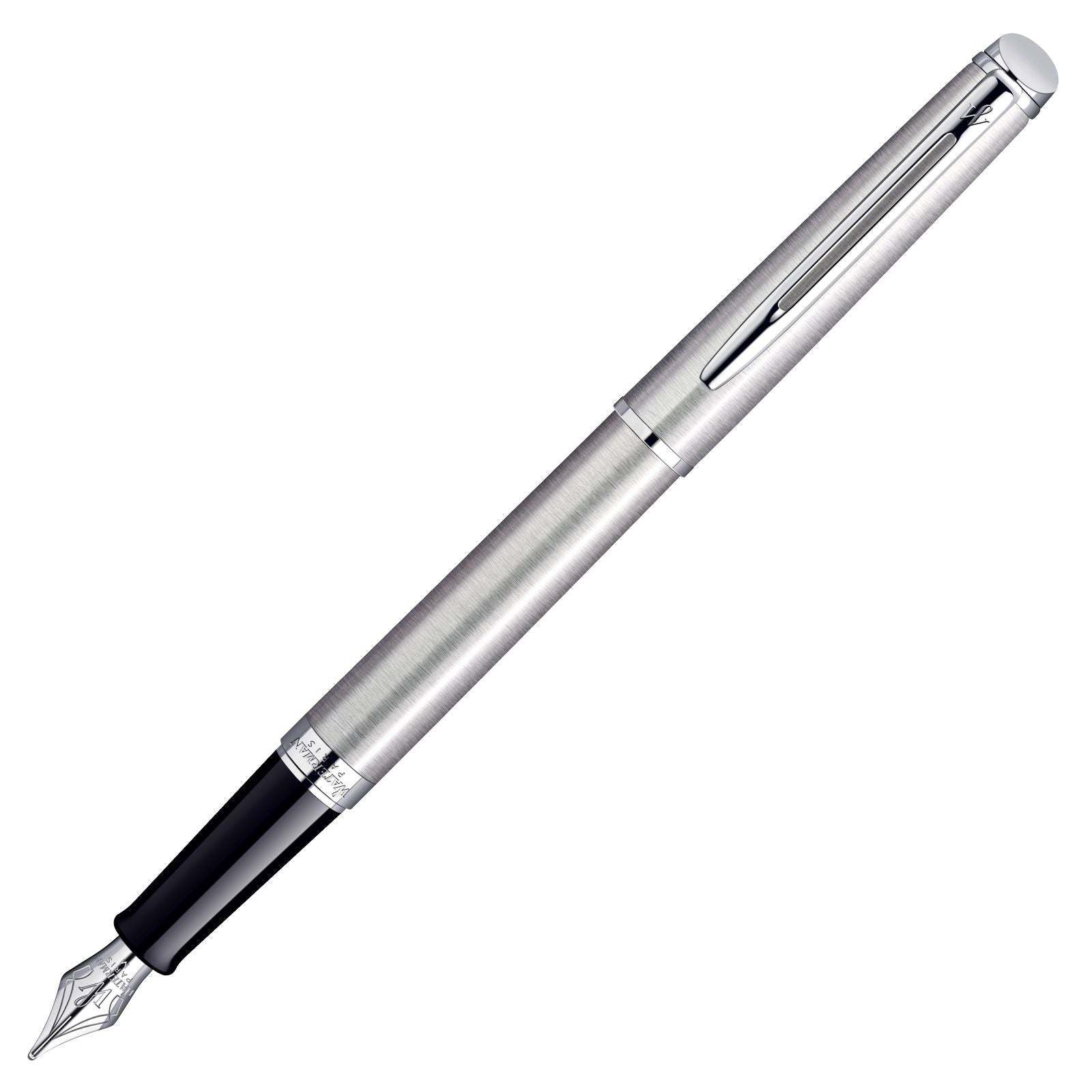 Stylo plume WATERMAN Hémisphère - Fine (F) - Acier Métallisé CT - -