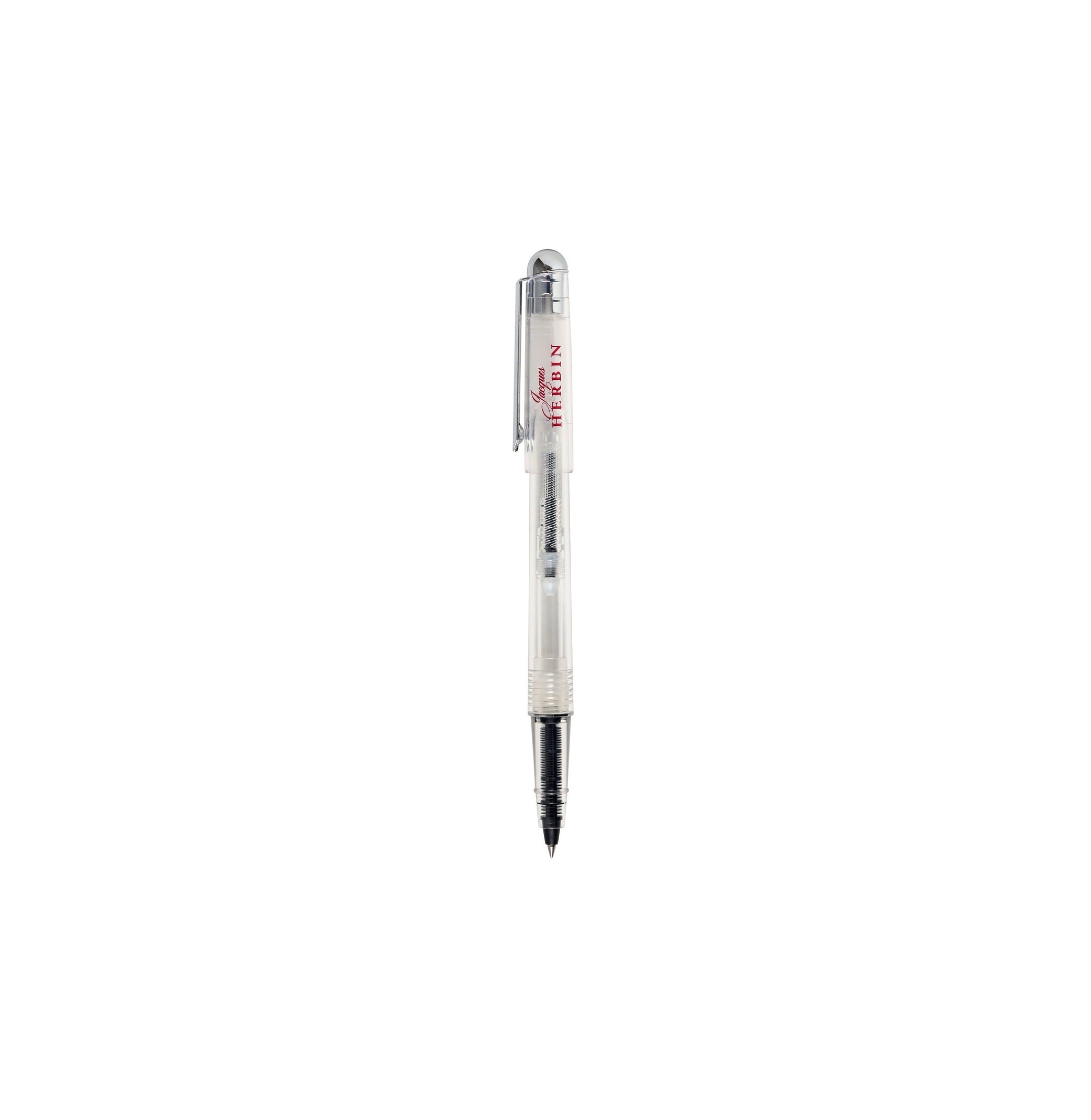 Stylo roller à pompe transparent JACQUES HERBIN - Medium (M) - Transparent - 3188550225009