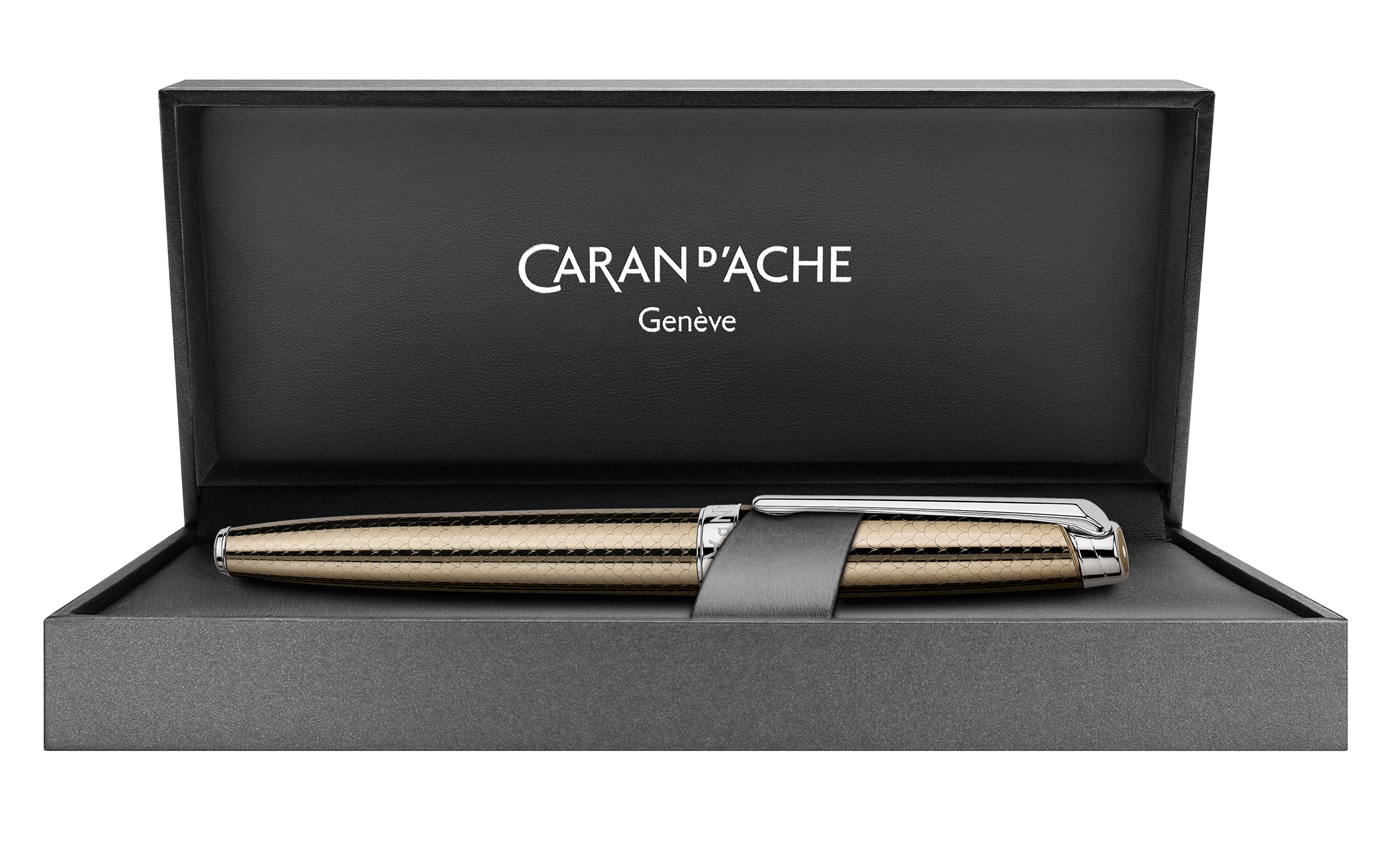 Stylo roller CARAN D'ACHE Léman Caviar - Fine (F) - Caviar - -
