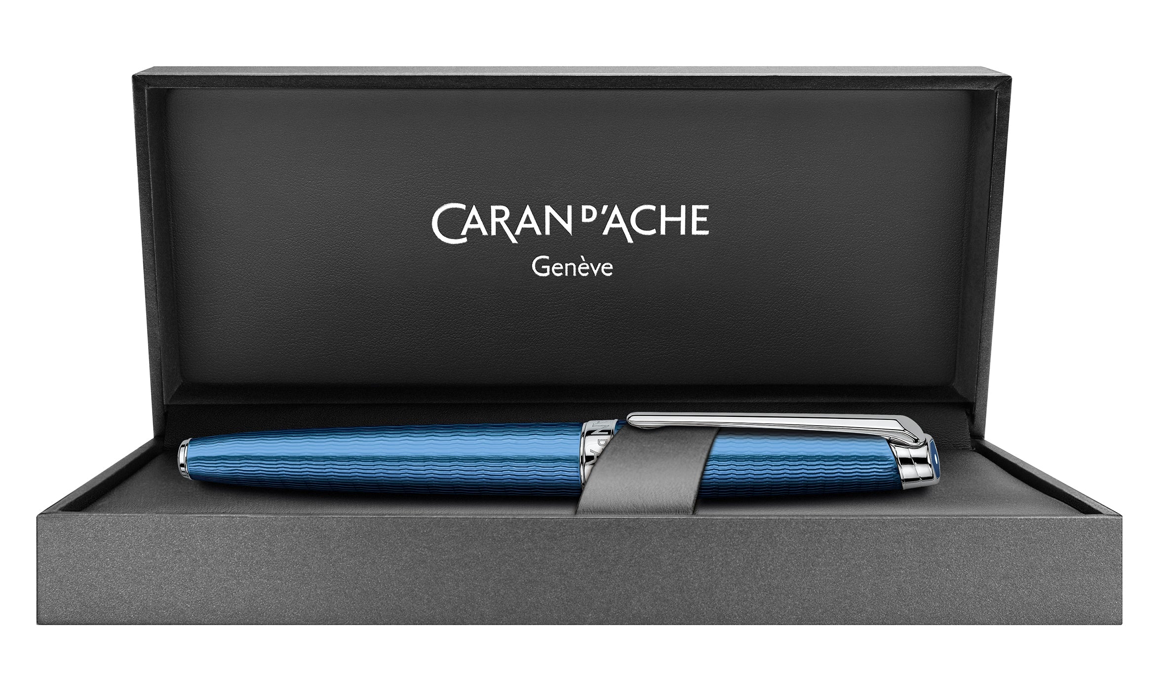 Stylo roller CARAN D'ACHE Léman Grand Bleu - Fine (F) - Grand bleu - -
