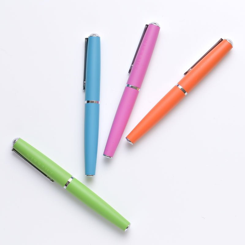 Stylo roller JACQUES HERBIN en métal - Fine (F) - Bleu - 3188550216137