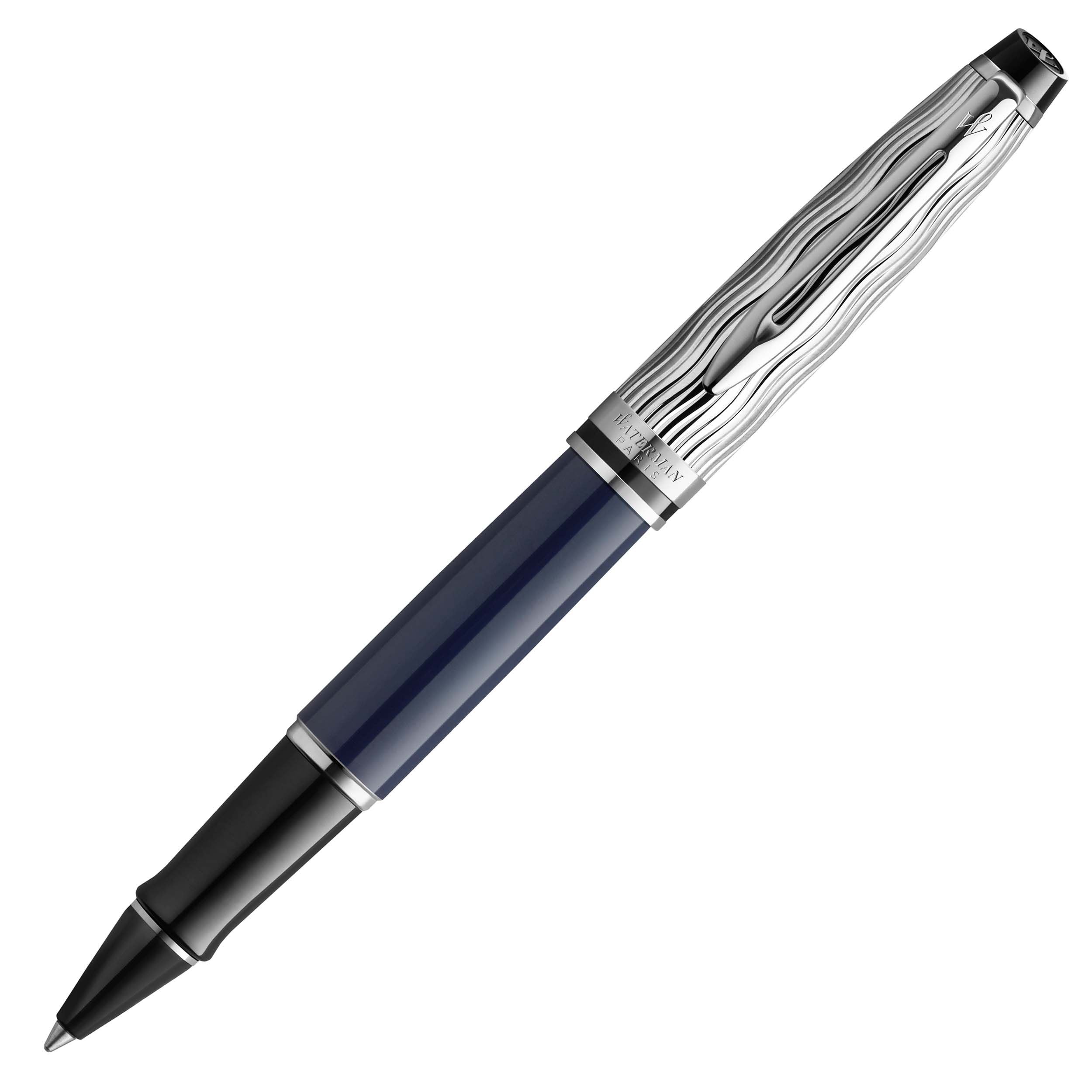 Stylo roller WATERMAN Expert l'Essence du Bleu - Fine (F) - Bleu - 3026981664298