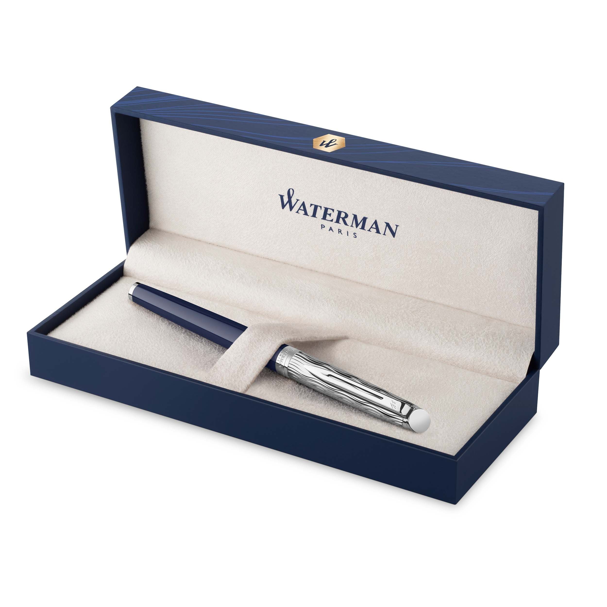 Stylo roller WATERMAN Hémisphère l'Essence du Bleu - Fine (F) - Bleu - 3026981664694