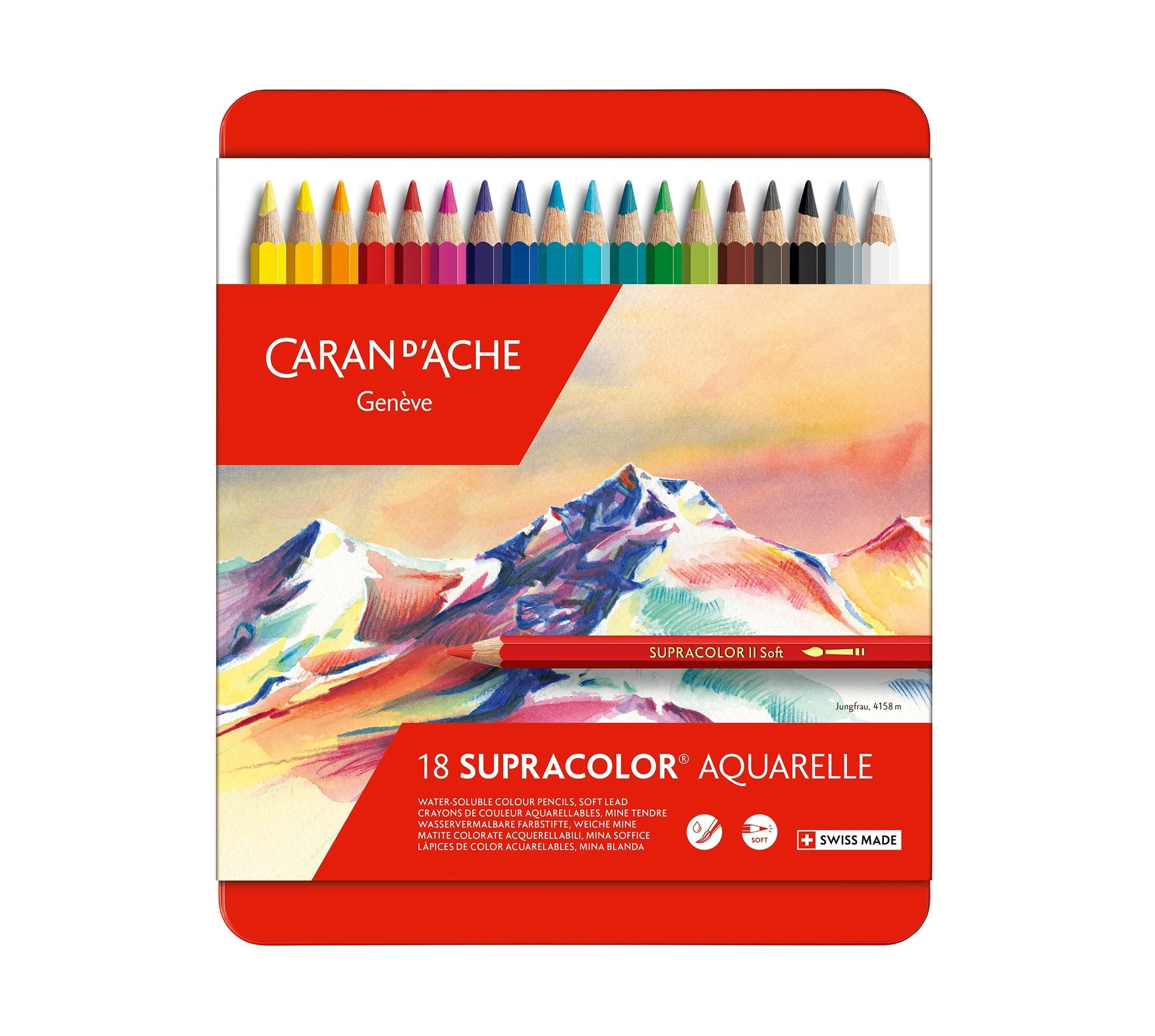 SUPRACOLOR Aquarelle - Boîte Métal 18 Couleurs - 7610186043185