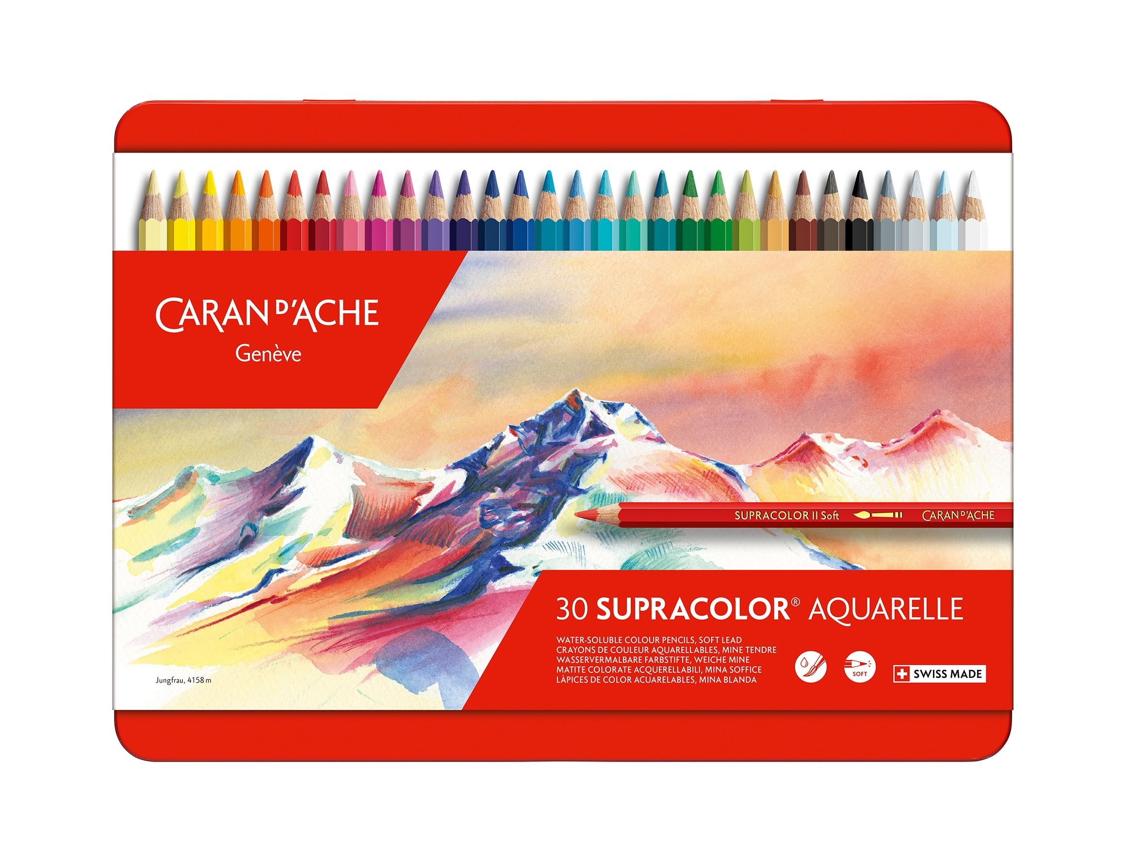 SUPRACOLOR Aquarelle - Boîte Métal 30 Couleurs - 7610186043307