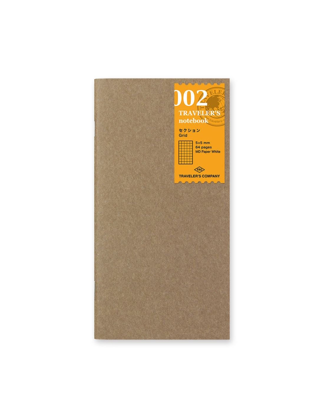 TRAVELER'S notebook 002 - carnet pages quadrillées (regular size) - TN Regular size - Quadrillé - 4902805142465