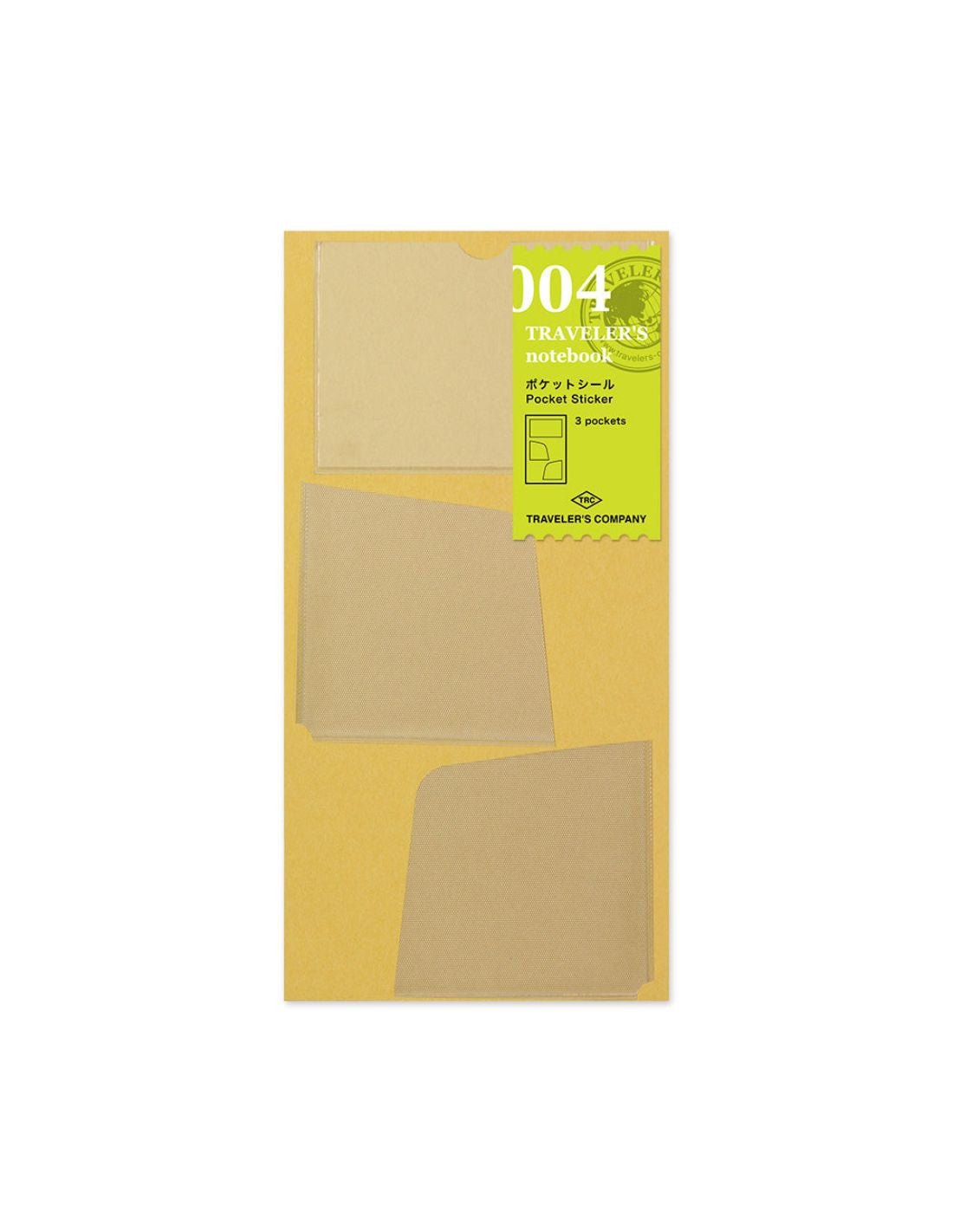TRAVELER'S notebook 004 - pochettes adhésives (passport size / regular size) - TN Passport size / TN Regular size - - 4902805142489