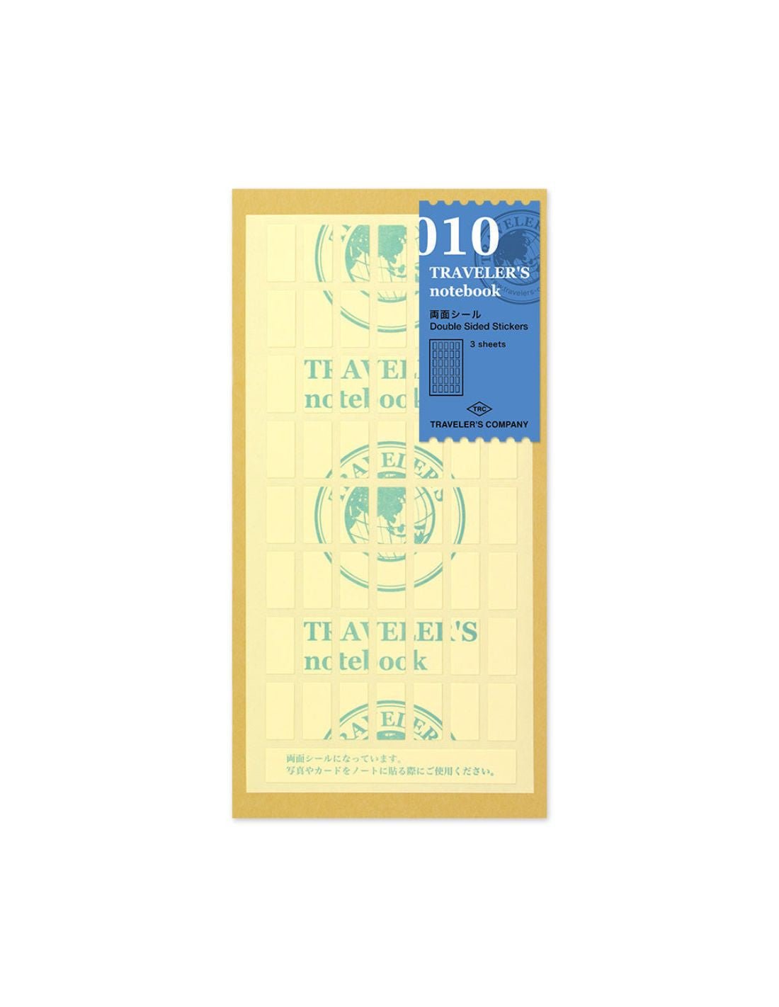 TRAVELER'S notebook 010 - adhésifs double-face (regular size) - TN Regular size - - 4902805143035