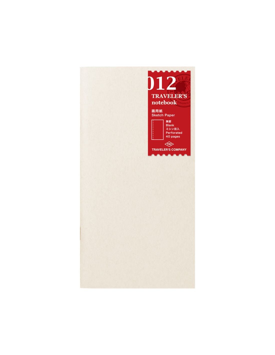 TRAVELER'S notebook 012 - carnet à dessin (regular size) - TN Regular size - Uni - 4902805142861